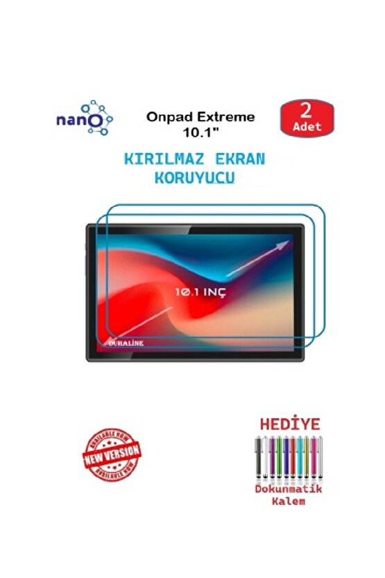 Onpad Extreme 10.1 İçin Nano Ekran Koruyucu 9h Esnek 2 ADET