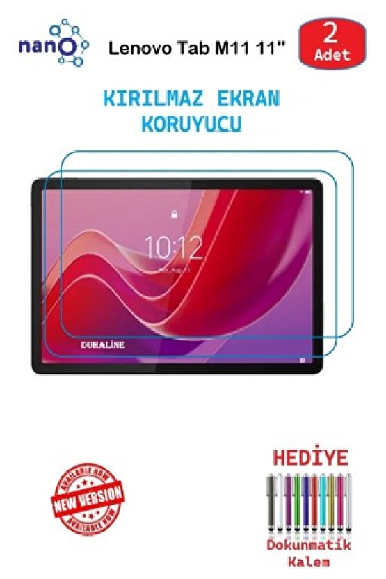 Lenovo Tab M11 11 İçin uyumlu Ekran Koruyucu 9h Esnek 2 ADET