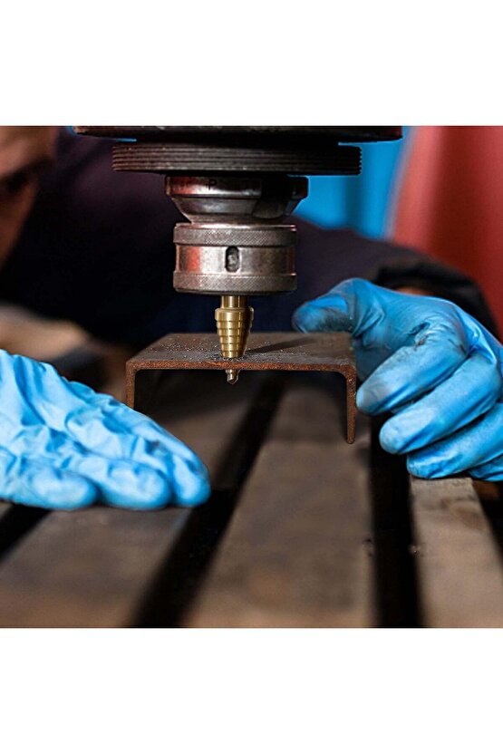 Profesyonel 5 Adet Titanyum Kademeli Matkap Ucu Sac, Metal, Alüminyum, Ahşap Delme Seti Özel Kutulu