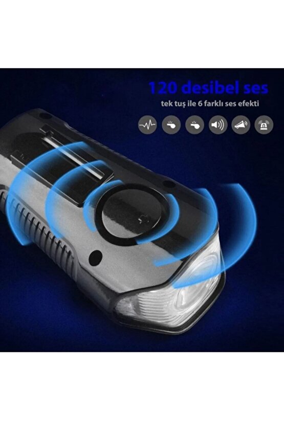 Bisiklet Lcd Hız Gösterge Km Ekranı Su Geçirmez Şarjlı Led Işık 4 Mod Işık Korna 6 Mod Ses 3 In 1