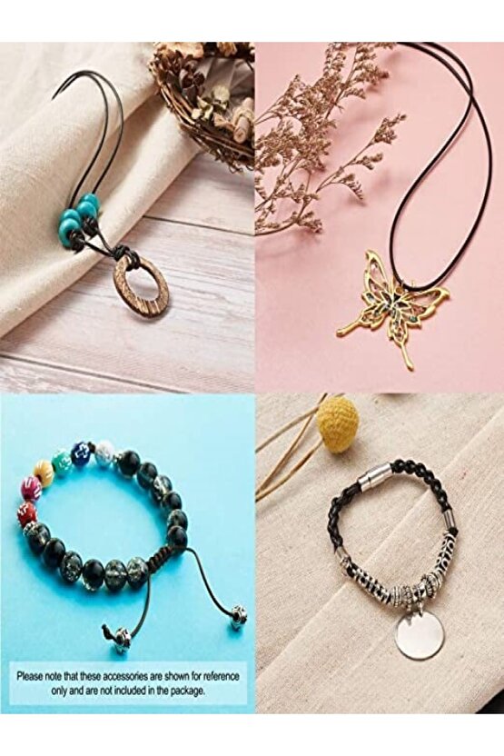 Mumlu Ip Bileklik-kolye Ipi Siyah 1.5 Mm 1000 Metre