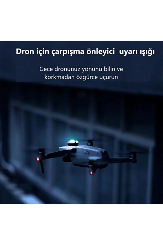 7 Renk Mini Led Şarjlı 45w Dron Scooter Bisiklet Motorsiklet Araba Çakarlı Led Uyarı Işığı 2 Adet