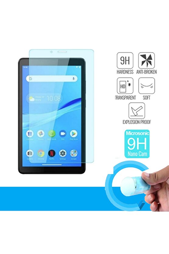 Lenovo Tab M7 (3.nesil) Tb-7306f 7 Inç Ultra Hd Darbe Emici 9h Nano Glass Ekran Koruyucu Cam
