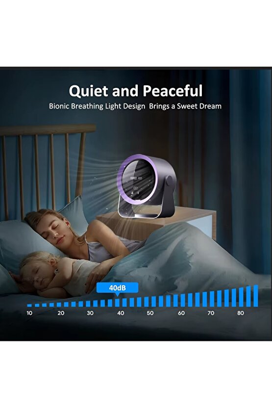 ŞARJLI MASAÜSTÜ FAN MİNİ KLİMA LED EKRANLI VANTİLATÖR EV OFİS İÇİN SERİNLETİCİ FAN 2025 YENİ MODEL