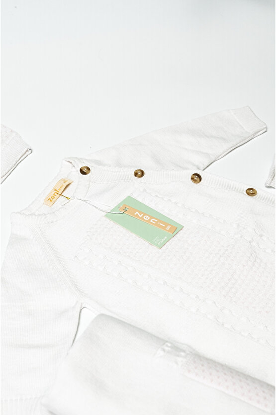 Yeni Doğan 5li Örme Triko Tulum Set