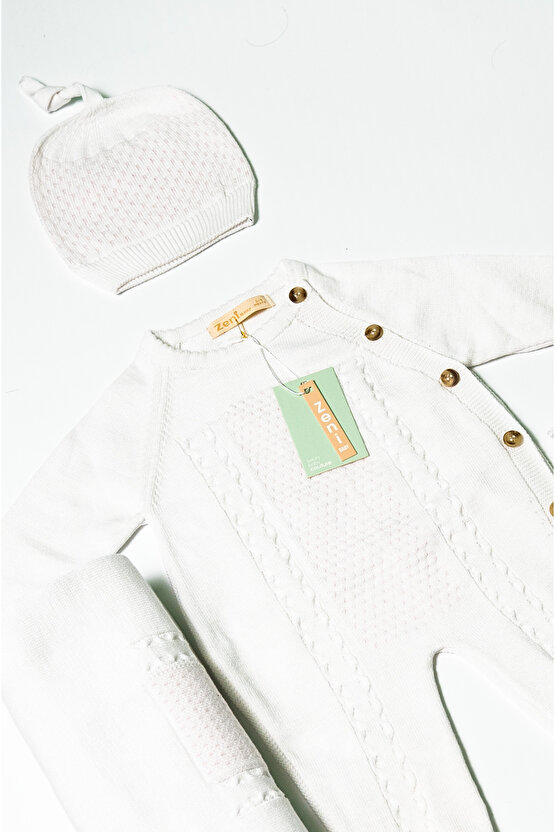 Yeni Doğan 5li Örme Triko Tulum Set