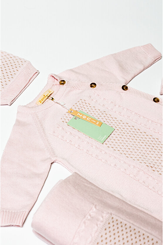 Yeni Doğan 5li Örme Triko Tulum Set