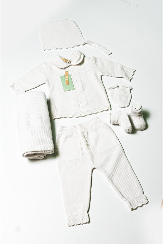 Yeni Doğan 5li Triko Tulum Set