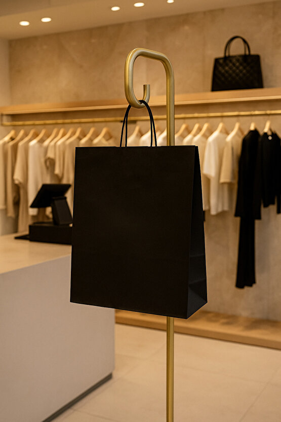 KARTON ÇANTABURGU SAPLI CRAFT ÇANTA 32X12X41 CM (100 ADET)