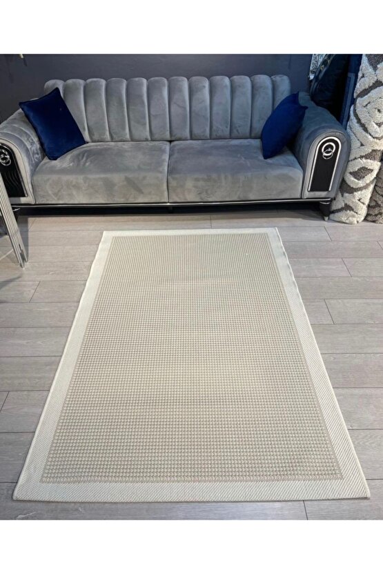 Macro Sisal Bordürlü Jut Hasır Halı 9427