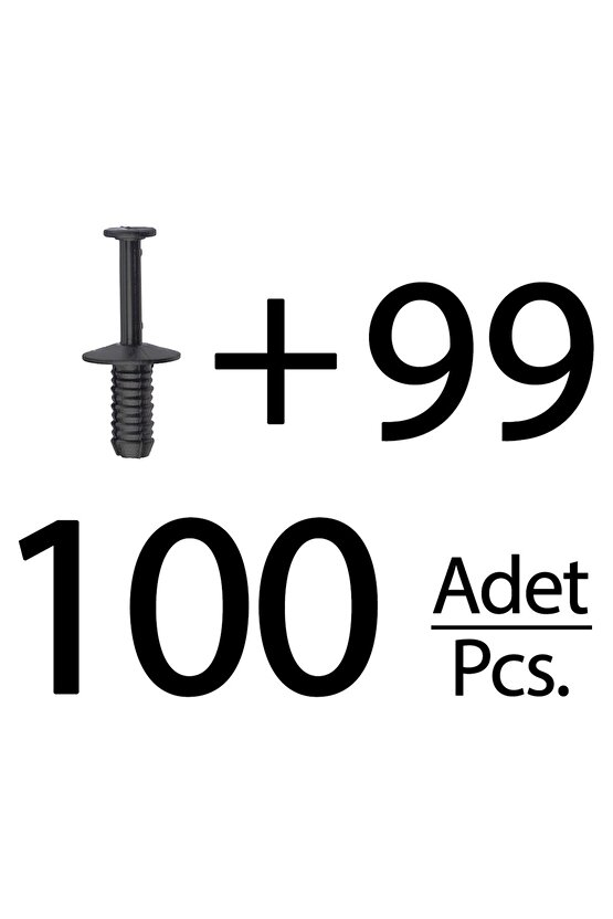 Opel, BMW, Mercedes için Tampon Klips- 100lü