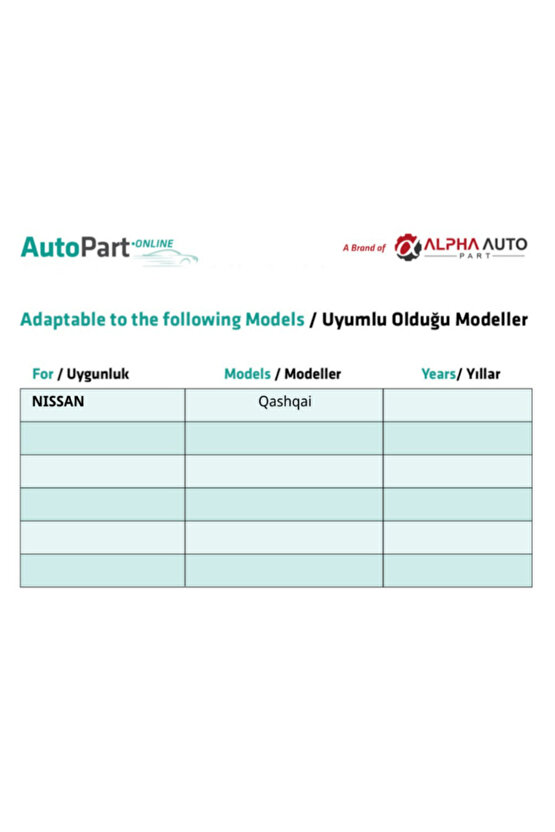 Airbag Şerit Kablosu Nissan Qashqai 14 Pin - 85 Cm Airbag Sargısı