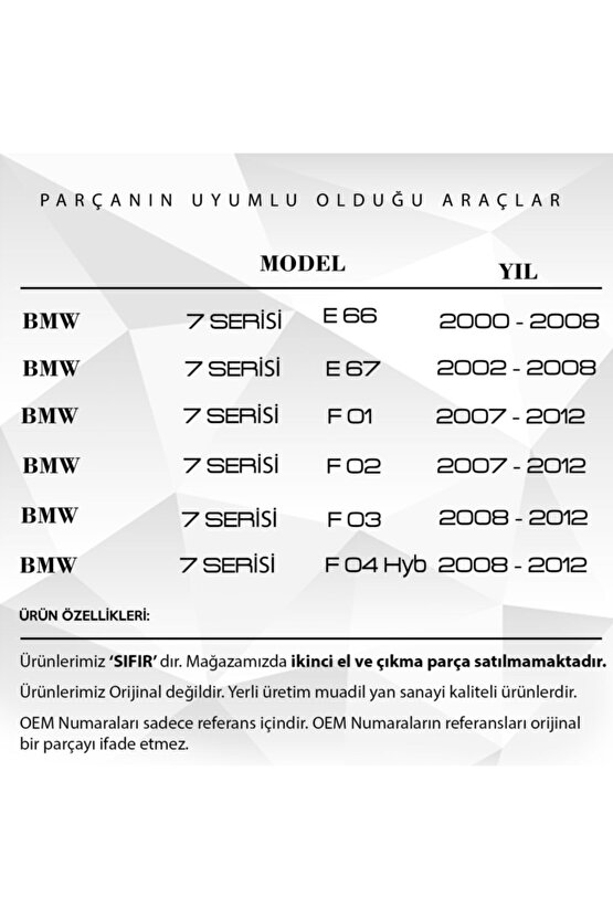 Bmw 5 Series, 7 Series X5, X6 - Phantom Için Koltuk Motoru Ayar Dişlisi