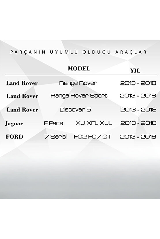Land Rover Range Rover,jaguar Xj Xfl Xjl F-pace Için Kapı Vakum Dişlisi