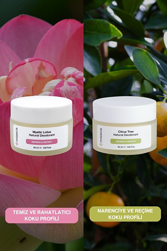 İkili Doğal Deodorant Seti | Mystic Lotus - Citrus Tree