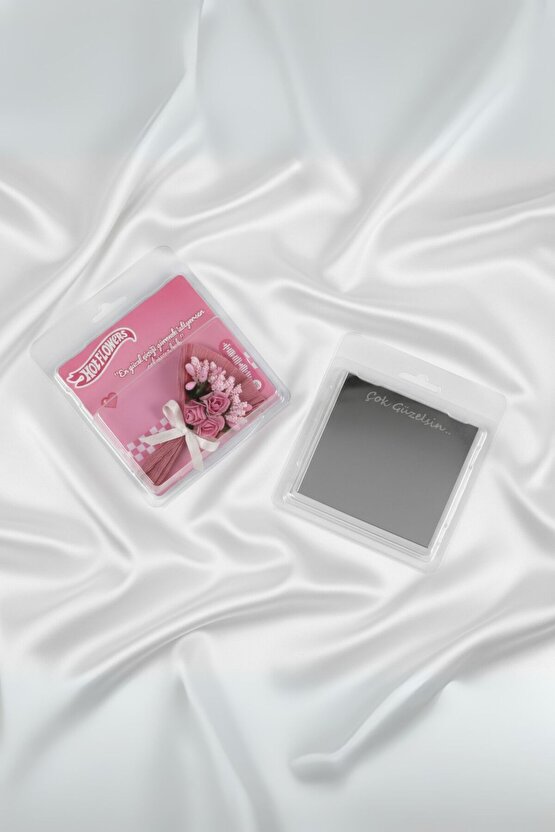 Aynalı Minik Çiçek Buketi Hot Flowers Sevgiliye Özel Hediye Love Flowers