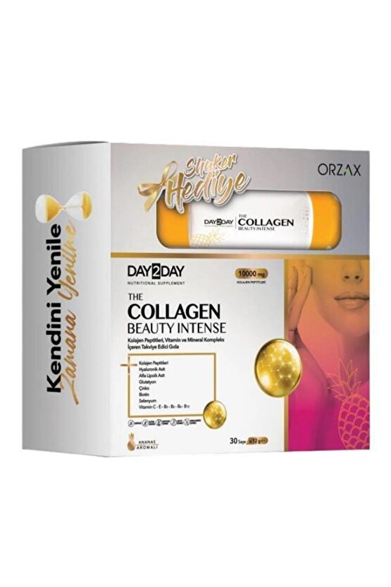 The Collagen Beauty Ananas Aromalı 30 Saşe Shaker Hediyeli