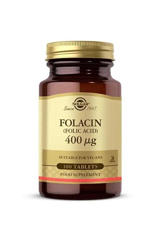 Folacin 400 mcg 100 Tablet