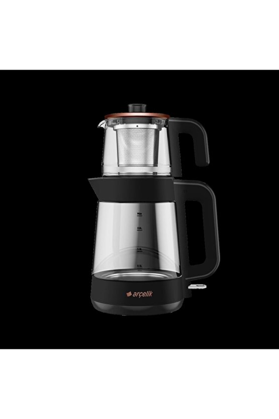 Cm 6964 S Resital Siyah 1900 W Cam Demlikli Çay Makinesi