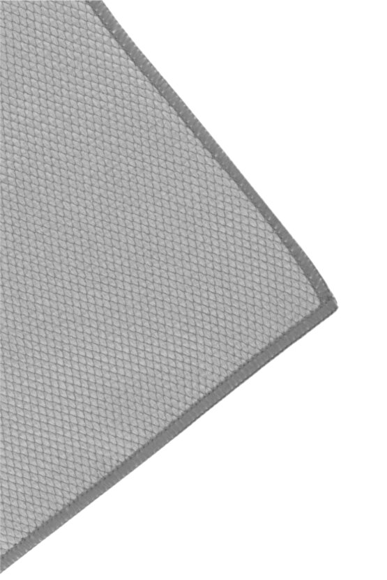 3lü Gri Baklava Desen Mikrofiber Cam Bezi Genel Temizlik Bezi Hassas Yüzey Temizlik Bezi 40x40 cm