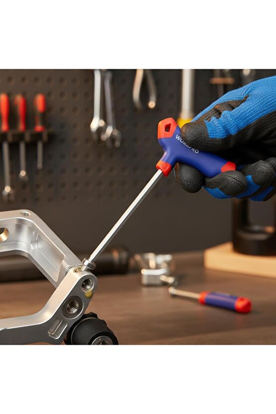 WP200543 8 Parça CR-V T Tipi Uzun Delikli Torx Profesyonel Allen Anahtar Takımı