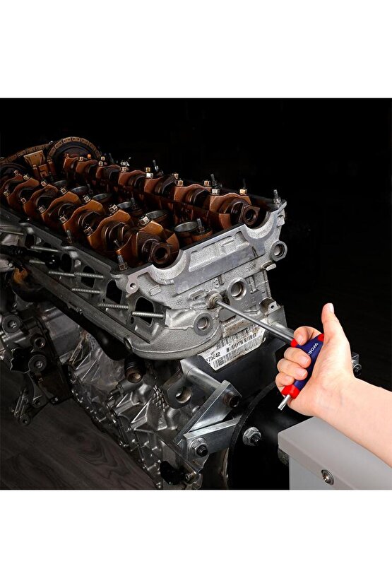 WP200543 8 Parça CR-V T Tipi Uzun Delikli Torx Profesyonel Allen Anahtar Takımı