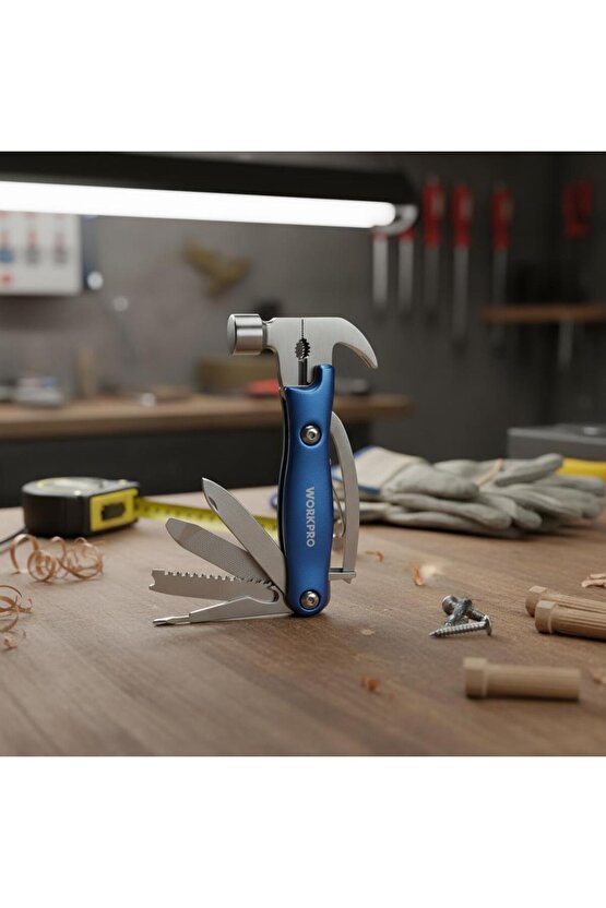 WP382018 12 IN 1 Çok Fonksiyonlu Profesyonel Çekiçli Pense Seti