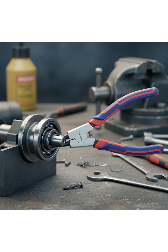 WP231150 180MM Cr-V Düz Yaylı Profesyonel Dış Segman Pensesi