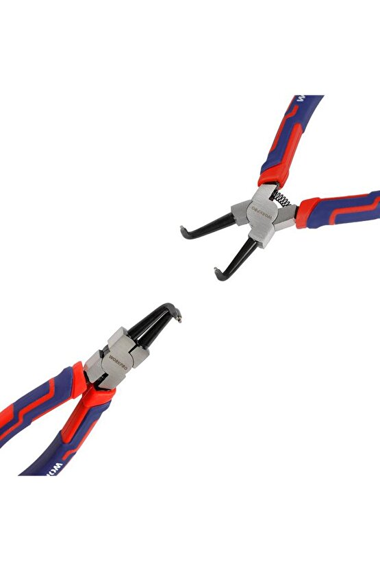 WP231153 180MM Cr-V Eğri Uçlu Yaylı Profesyonel Dış Segman Pensesi