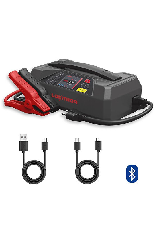 JTC4250 12V220V 4250Amp LiFePO4 Akıllı Akü Test + Akü Takviye + Akü Şarj Cihazı