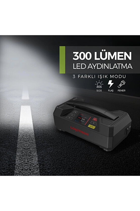 JTC4250 12V220V 4250Amp LiFePO4 Akıllı Akü Test + Akü Takviye + Akü Şarj Cihazı