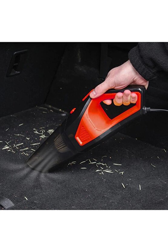 KBV12 12Volt120Watt Araç Süpürgesi + 5 Parça Aksesuar Seti + Taşıma Çantası