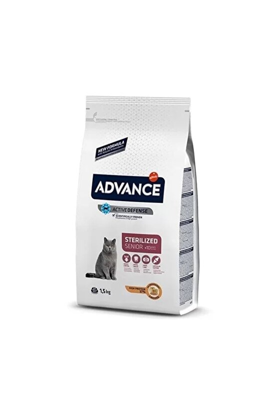 Sterilised Senior +10 Yaş Kısırlaştırılmış Yaşlı Kedi Maması 1.5 Kg