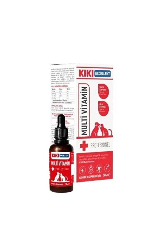 Multi Vitamin Bağışıklık Sistemi Destekleyici Kediler ve Köpekler için Şurup 50 Ml