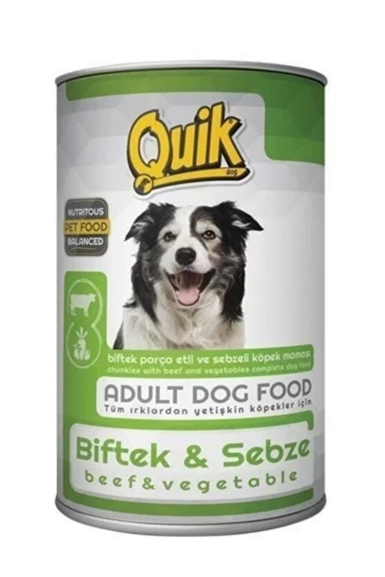 Biftek ve Sebzeli Köpek Maması Konservesi 415 Gr