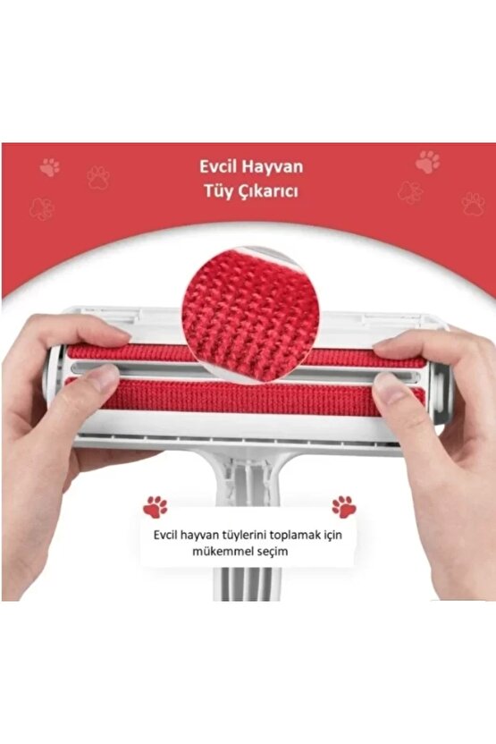 Wondi Hazneli Kedi ve Köpek Tüy Toplama Rulosu 8x19x20 Cm