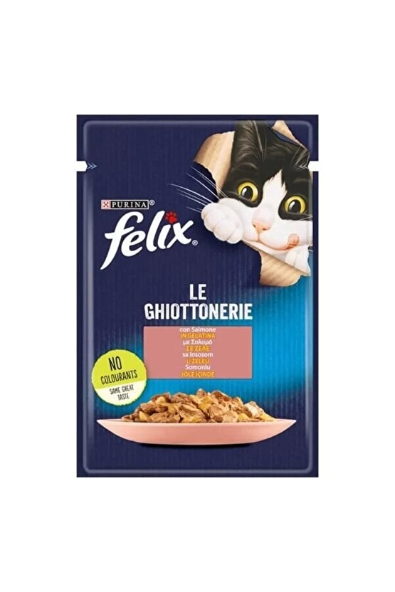 Taze Somonlu Jöleli Pouch Yetişkin Konserve Kedi Maması 85 Gr