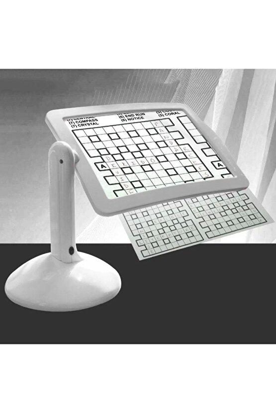 3x  360 Derece Döndürme Ekranlı, Çok Fonksiyonlu Masaüstü Büyüteç 3x