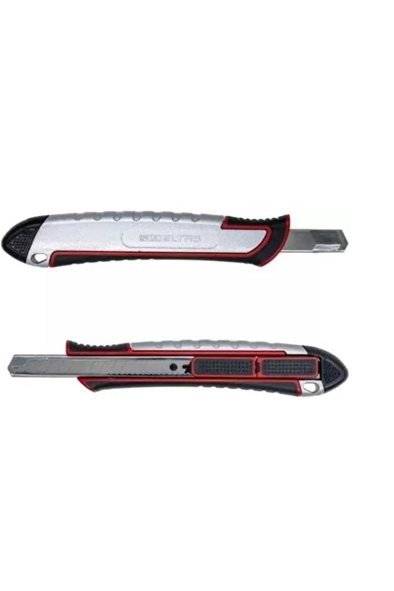 Pro Metal Gövde Maket Bıçağı Emniyetli Otomatik Kilitli 9 mm-İZELTAŞ 14000005048