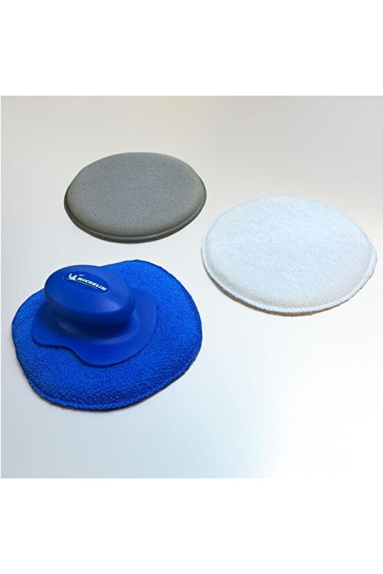 MC3510 3 Parça 130mm Velkro Cırtlı Mikrofiber Oto Yıkama, Parlatma ve Cila Süngeri