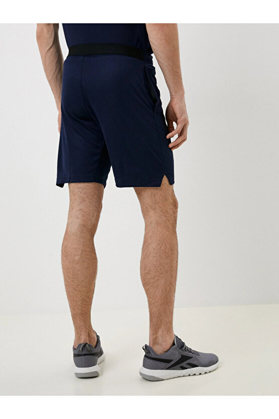 Logo Detaylı Yan Cepli Örme Şort