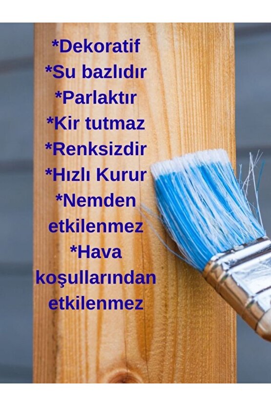 Tek Boya Parlak Su Bazlı Çok Amaçlı Taş Ve Ahşap Verniği 0.75 lt Şeffaf-Kokusuz Şeffaf Vernik