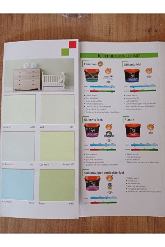 Fawori kozmik ipek tam silinebilir boya 7.5 Lt