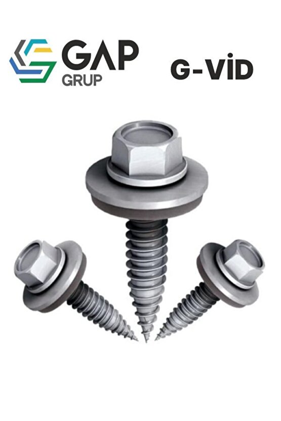 G-vid Sivri Uçlu Ejot Tip Çatı Vidası 5,5x27 100 Adet
