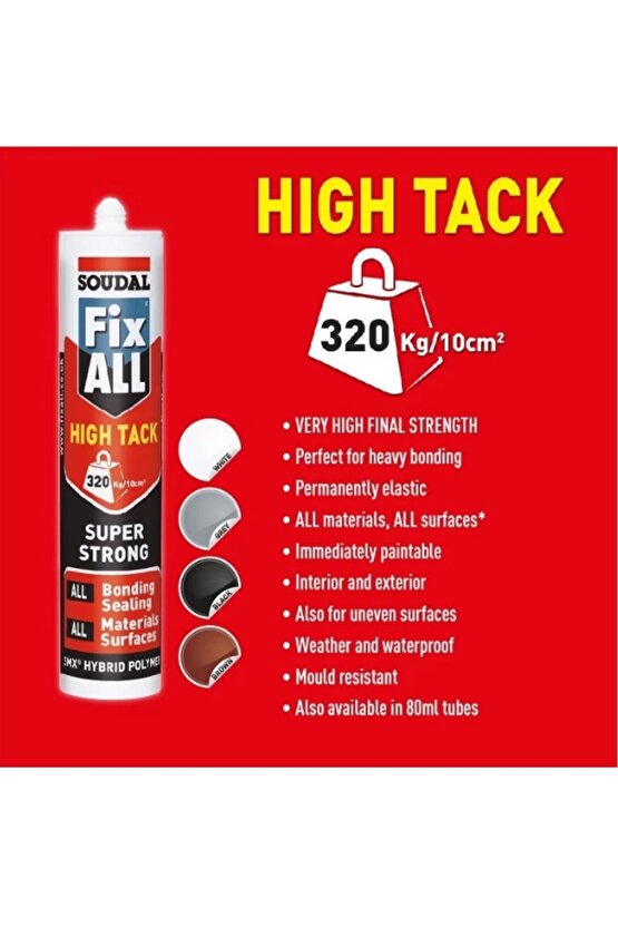 Fix All High Tack Korniş Yapıştırıcı Montaj Silikonu Beyaz