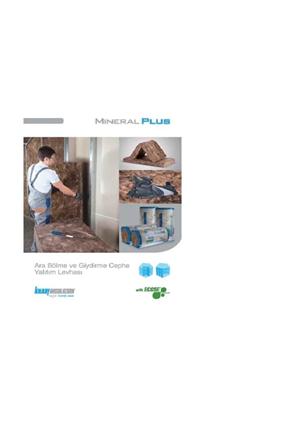Mineral Plus Taş Yünü Ara Bölme Yalıtım Levhası 5cm