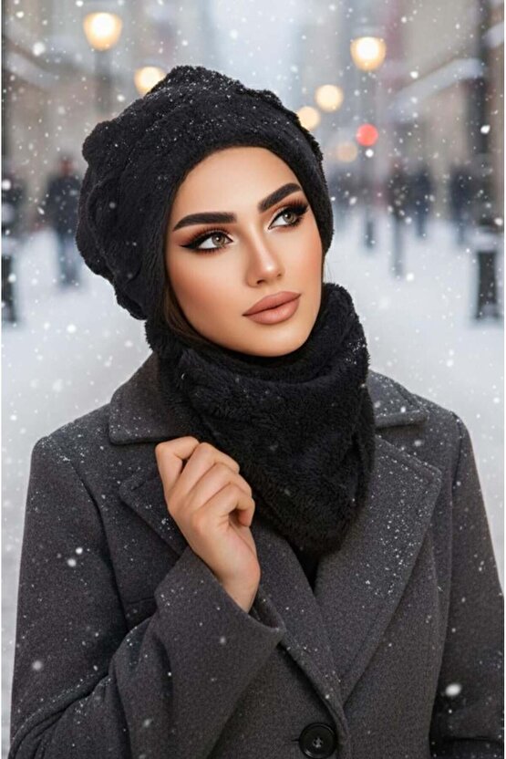 Siyah Kürk Bere Ve Etol Takım