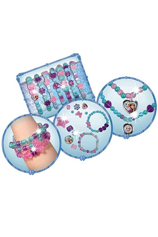 Karlar Ülkesi Elsa Çantalı Boncuk Takı Seti Kız Oyuncakları