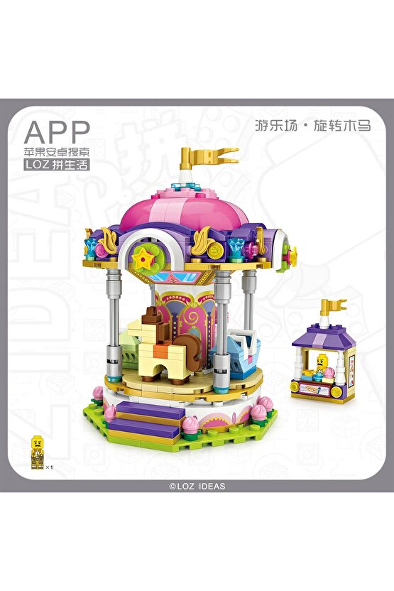 Mikro Blok Atlıkarıncalı Park 406 Parça - Lego Setleri - Loz Mini Lego - Dükkan Lego - Loz Lego - Mi