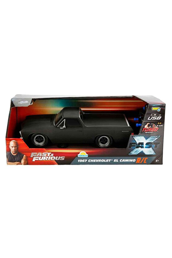 1:16 Fast & Furious 1967 Chevrolet El Camino USB Şarjlı Uzaktan Kumandalı Araba